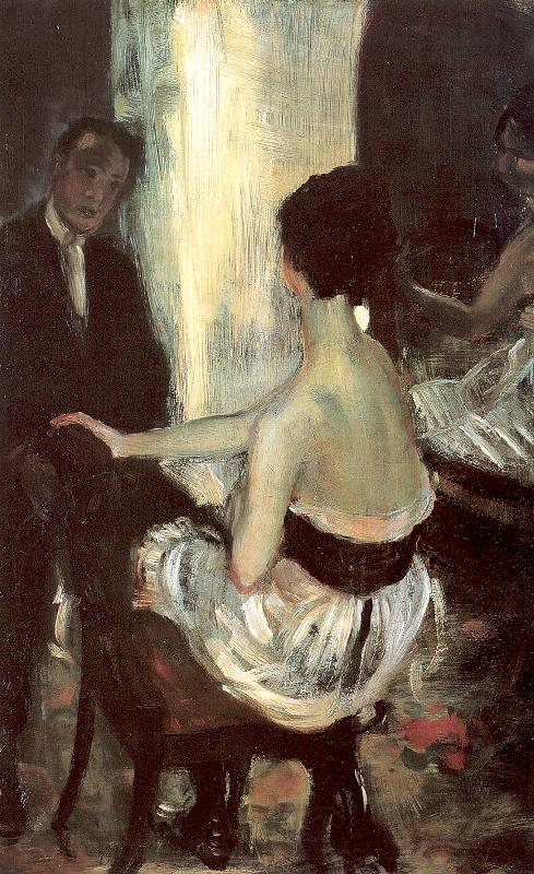 Glackens, William James Seated Actress with Mirror Germany oil painting art